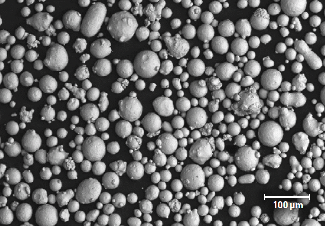 FIGURE 1—SEM IMAGE OF TYPICAL PowderRange 316L POWDER FIGURE 1—SEM IMAGE OF TYPICAL PowderRange 316L POWDER